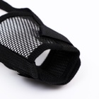 Намордник сетчатый, размер S, с двойной фиксацией, чёрный - Фото 4