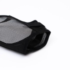 Намордник сетчатый с двойной фиксацией, размер L (длина по носу 6 см, обхват морды 25 см), чёрный - Фото 4