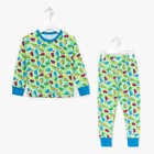 Пижама для мальчика "Машины и Звёзды", цвет зелёный МИКС, рост 104 см - Фото 1