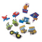 Макси-пазлы «Весёлый транспорт», 5 пазлов, 10 деталей - Фото 2