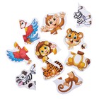 Макси - пазлы «Весёлый зоопарк», 5 пазлов, 10 деталей - Фото 2