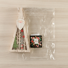 Фигура дерев. "Ёлка Дед Мороз", 29х13х3 см, AA*2 (не в компл.), 5 LED, ТЁПЛОЕ БЕЛОЕ - Фото 4