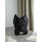Ваза керамическая "Бабочка", настольная, чёрная, 30 см - Фото 3