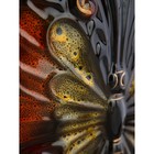 Ваза керамическая "Бабочка", настольная, чёрная, 30 см - Фото 6
