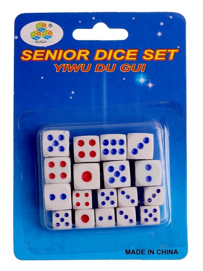 Кубики игральные, для настольных игр, 18 шт.