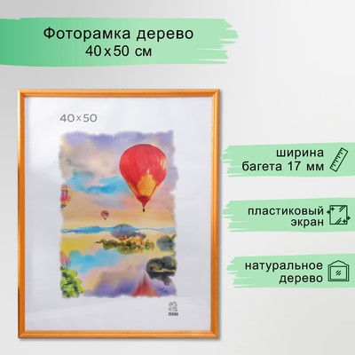 Фоторамка для фото 40×50 см Albuquerque, дерево, (пластиковый экран)