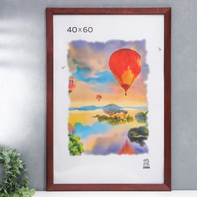 Фоторамка для фото 40×60 см Annapolis, дерево, (пластиковый экран), красный