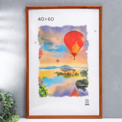 Фоторамка для фото 40×60 Abilene, дерево, (пластиковый экран), орех