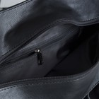 Сумка женская, отдел на молнии, наружный карман, цвет чёрный - Фото 6