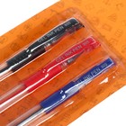 Набор гелевых ручек, 3 цвета: красный, синий, чёрный, 0.5 мм - фото 5954363