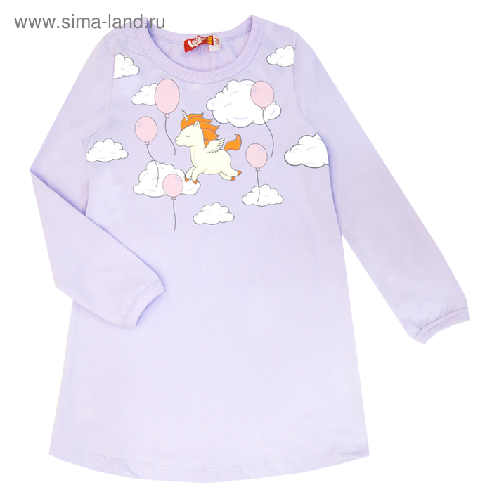 Ночная сорочка для девочки, цвет лиловый, рост 98-56 см - Фото 1