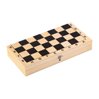 Настольная игра 2в1 "Лучший": шахматы, шашки (король h=7.2 см, пешка h=4 см), поле 29х29 см - фото 3821188