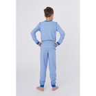 Пижама для мальчика, цвет голубой, рост 134 (68) см - Фото 4