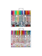 Набор гелевых ручек Calligrata, 18 цветов, металлик, узел 0.7 мм, корпус с рисунком, в блистере на кнопке - Фото 8