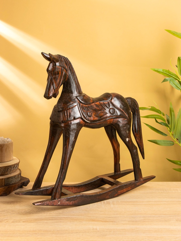 Сувенир «Лошадка качалка», 45×12×45 см, дерево - Фото 1