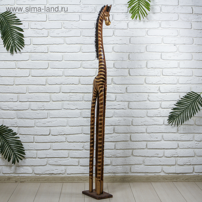 Сувенир «Зебра», 23×15×150 см, дерево - Фото 1