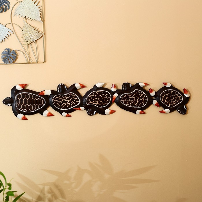 Панно настенное «Черепашки», 17×1.5×100 см - Фото 1