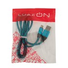 Кабель LuazON, microUSB - USB, 1 А, 1 м, оплётка нейлон, МИКС - Фото 8