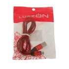 Кабель LuazON, microUSB - USB, 1 А, 1 м, оплётка нейлон, МИКС - Фото 6