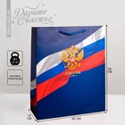 Пакет подарочный вертикальный, упаковка, «Россия», 25 х 32 х 12 см - фото 320421336