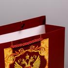 Пакет подарочный вертикальный, упаковка, «Герб Российской Федерации», 25 х 32 х 12 см - Фото 3