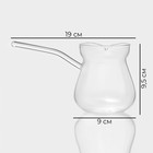 Турка Magistro «Искра», 380 мл, 19×9×9.5, стекло, прозрачная - Фото 4