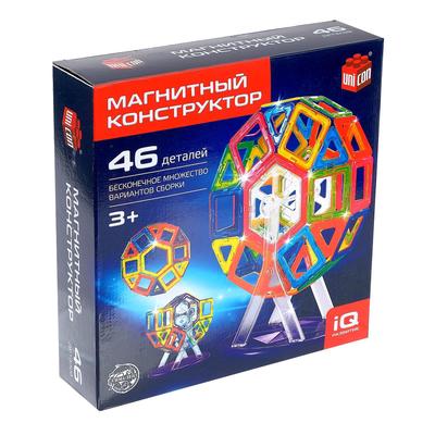 Магнитный конструктор UNICON Magical Magnet, 46 деталей