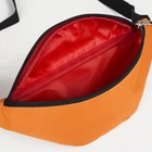 Поясная сумка на молнии, цвет оранжевый - Фото 4