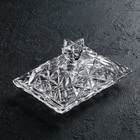 Маслёнка стеклянная «Ананас», 12×15×9,7 см - фото 8413050