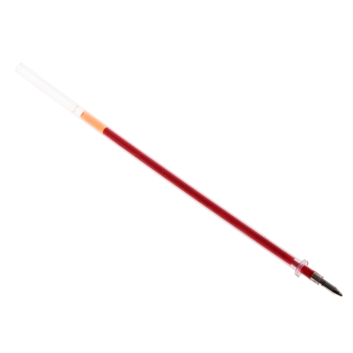 Стержень гелевый 0,5 мм, d - 3 мм, 128 мм, чернила красные - Фото 1