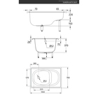 Ванна стальная BLB Europa, 120 х 70 см, сидячая - Фото 4