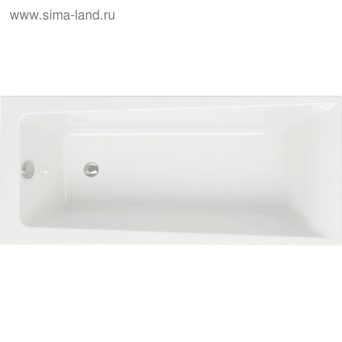 Ванна акриловая Cersanit Lorena 160x70 см, без ножек, цвет ультра белый - Фото 1