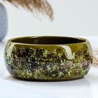 Судок для запекания Борисовская керамика «Малахит», 900 мл, 16.5×6.5 см, зелёный - Фото 1