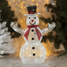 {{photo.Alt || photo.Description || 'Светодиодная фигура «Снеговик» 55 × 85 × 35 см, металл, 220 В, свечение белое'}}