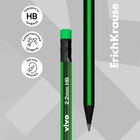 Карандаш чернографитный, ErichKrause «Vivo», HB, d=2.2 мм, с ластиком, дерево, трехгранный в тубусе, микс (комплект 14 шт) - фото 25974376