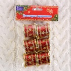 Ёлочные игрушки 6 шт. «Барабан» звезда, 3.5×3.5 см, красный - Фото 3