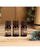 Новогодний набор эфирных масел «С Новым годом! С легким паром!», эвкалипт, мята, пихта, 3 шт. по 10 мл - Фото 3