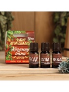 Новогодний набор эфирных масел «Хозяину бани!», сосна, кедр, эвкалипт, 3 шт. по 10 мл - Фото 2