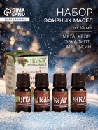 Новогодний набор эфирных масел «Любимому папе в Новый год!», мята, апельсин, кедр, эвкалипт, 4 шт. по 10 мл - Фото 1