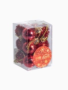 Ёлочные игрушки «Аррива», шары новогодние, d=2.5 см, набор 12 шт., красный 3562589 Ёлочные игрушки «Аррива», шары новогодние, d=2.5 см, набор 12 шт., красный 3562589