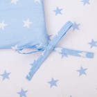 Борт в кроватку «Ноченька», чехлы съёмные, цвет голубой, бязь - Фото 4