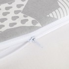 Борт в кроватку "Подушечки", из 4-х частей, чехлы съемные, цвет серый, бязь хл100% - Фото 5