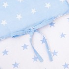 Борт в кроватку "Подушечки", из 4-х частей, чехлы съемные, цвет голубой, бязь хл100% - Фото 4