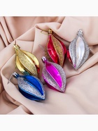 Ёлочные игрушки набор 5 шт. «Разноцветные сосульки», 4×8 см, МИКС - Фото 3