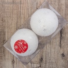 Ёлочные игрушки «Снежный блеск», шары новогодние, d=9 см, набор 2 шт., белый - Фото 3