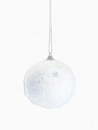 Ёлочные игрушки «Снежный блеск», шары новогодние, d=9 см, набор 2 шт., белый - Фото 4