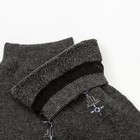 Носки мужские махровые, цвет тёмно-серый, размер 25-27 - Фото 3
