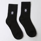 Носки мужские махровые, цвет чёрный, размер 27-29 - Фото 1