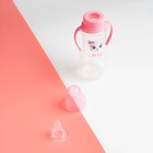 Бутылочка для кормления «Кошечка Софи», классическое горло, приталенная, с ручками, 250 мл., от 0 мес., цвет розовый - Фото 5