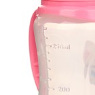 Бутылочка для кормления «Кошечка Софи», классическое горло, приталенная, с ручками, 250 мл., от 0 мес., цвет розовый - Фото 11